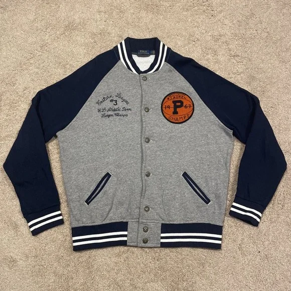 Polo Ralph Lauren Men's Eastern League Champs Tigers Varsity Jacket Bronx Size L - Picture 2 of 5